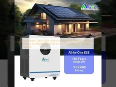 RPT-Piller 6KW Güneş Inverteri 51.2V 100AH LiFePO4 6KW 5.12KWh için Lityum Pil Tümünde Bir Ev Enerji Depolama Sistemi